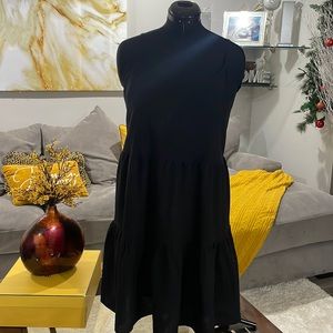 Two layer open back linen sundress Size Xl